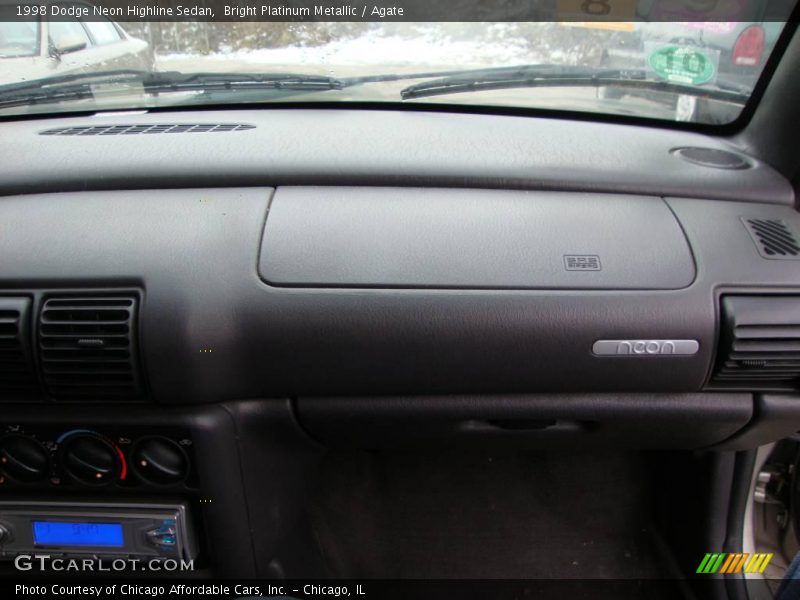 Bright Platinum Metallic / Agate 1998 Dodge Neon Highline Sedan