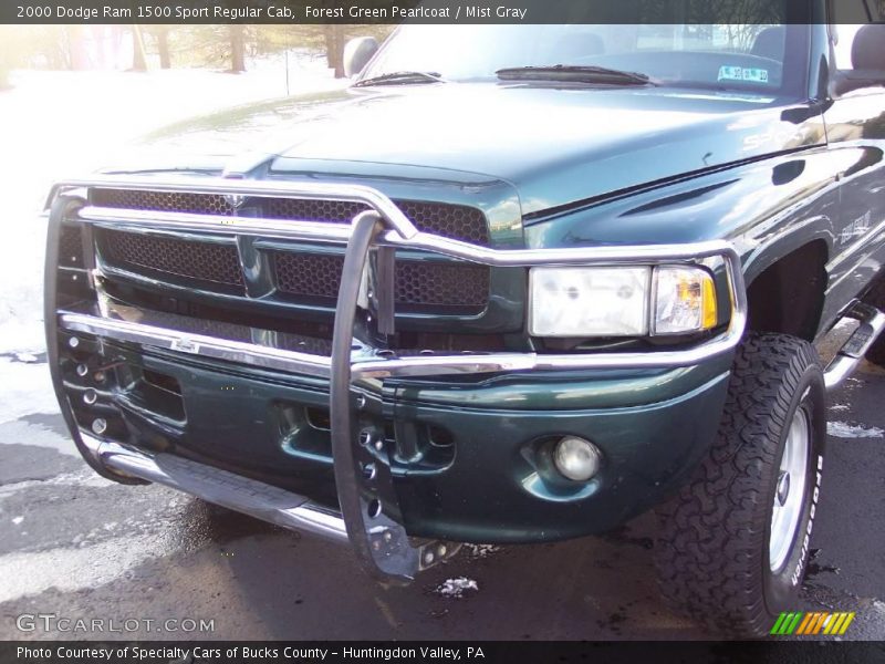 Forest Green Pearlcoat / Mist Gray 2000 Dodge Ram 1500 Sport Regular Cab