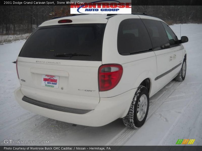Stone White / Gray 2001 Dodge Grand Caravan Sport