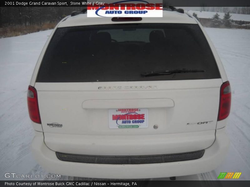 Stone White / Gray 2001 Dodge Grand Caravan Sport