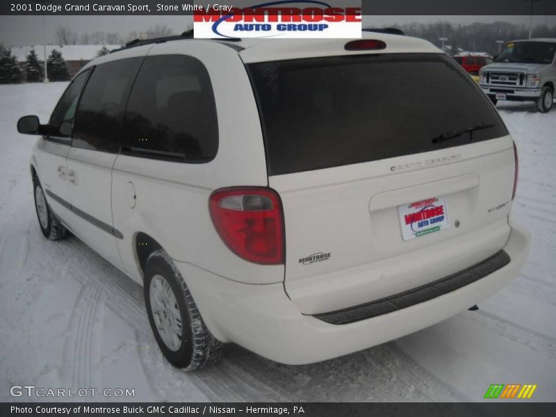 Stone White / Gray 2001 Dodge Grand Caravan Sport