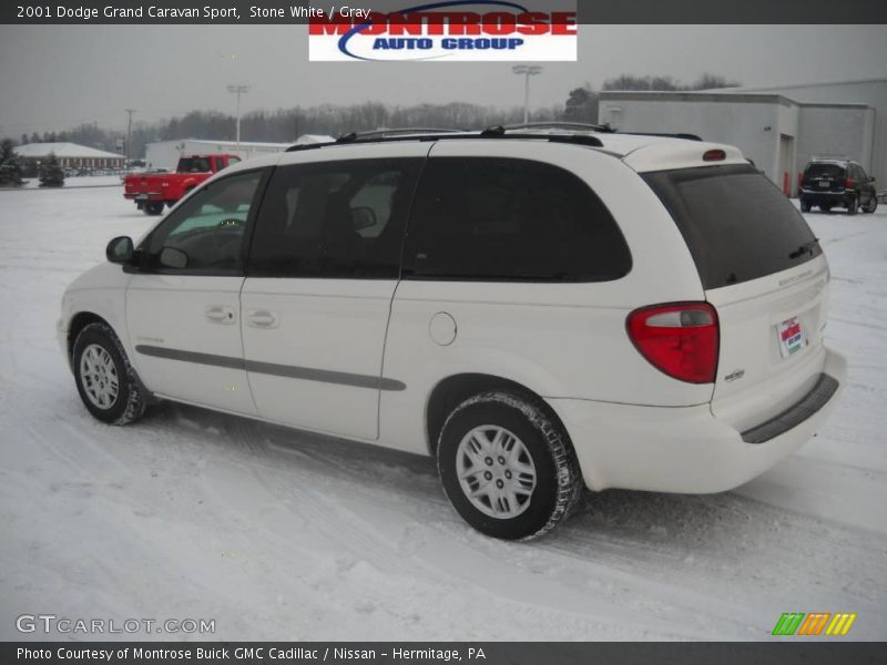 Stone White / Gray 2001 Dodge Grand Caravan Sport
