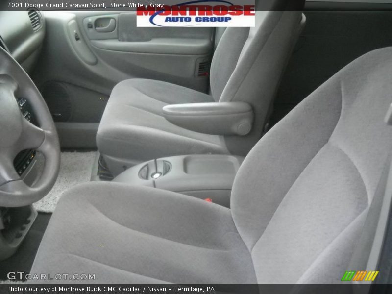 Stone White / Gray 2001 Dodge Grand Caravan Sport