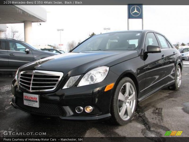Black / Black 2010 Mercedes-Benz E 350 4Matic Sedan