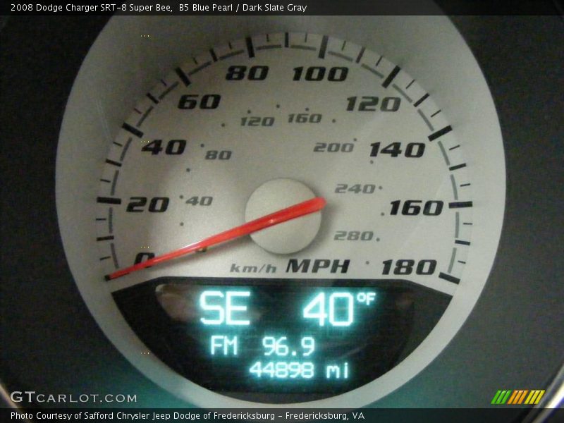 B5 Blue Pearl / Dark Slate Gray 2008 Dodge Charger SRT-8 Super Bee