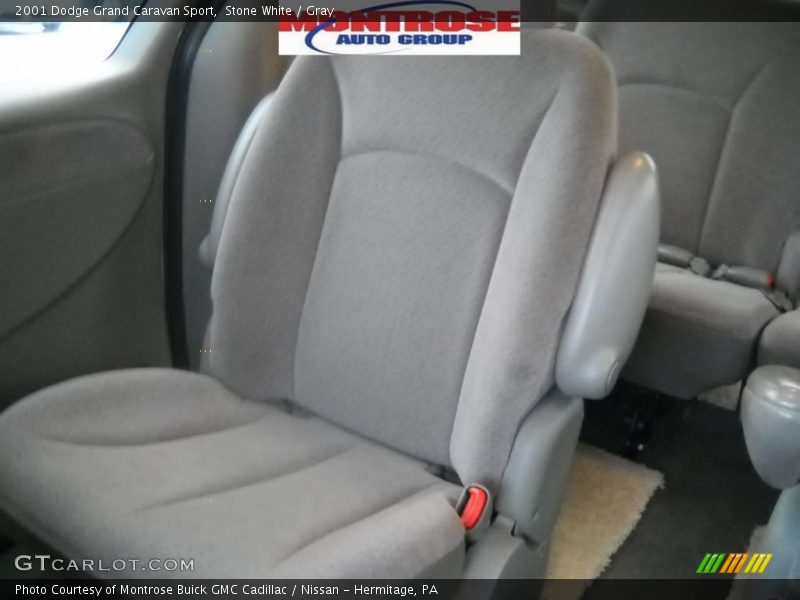 Stone White / Gray 2001 Dodge Grand Caravan Sport