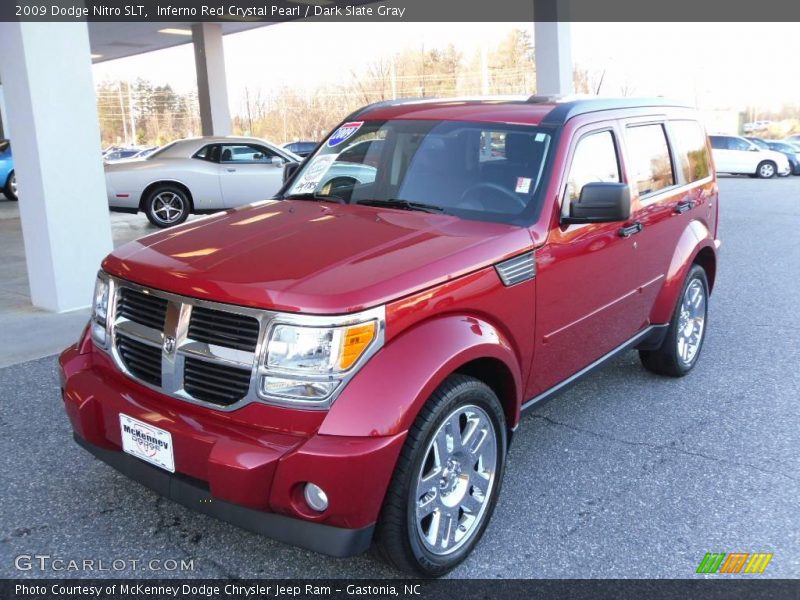 Inferno Red Crystal Pearl / Dark Slate Gray 2009 Dodge Nitro SLT