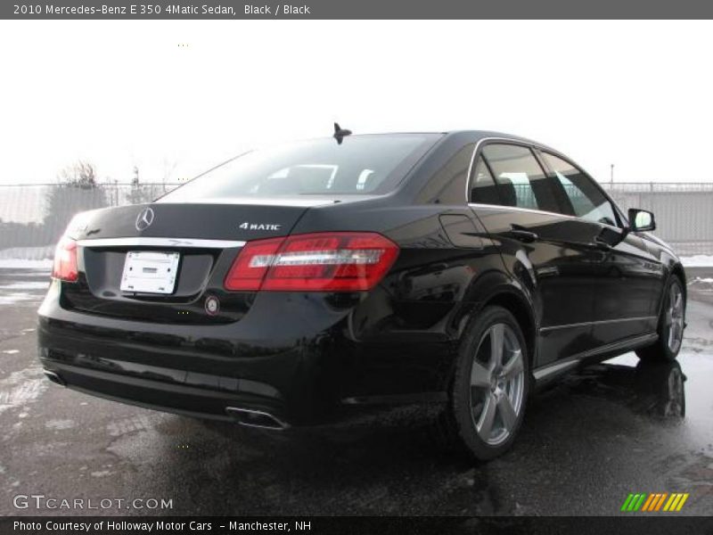 Black / Black 2010 Mercedes-Benz E 350 4Matic Sedan