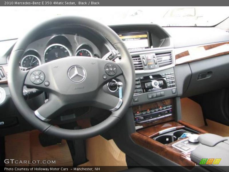 Black / Black 2010 Mercedes-Benz E 350 4Matic Sedan