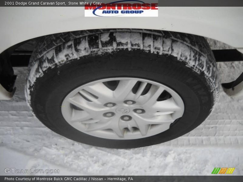 Stone White / Gray 2001 Dodge Grand Caravan Sport