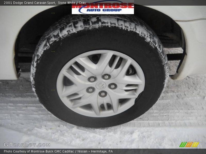 Stone White / Gray 2001 Dodge Grand Caravan Sport