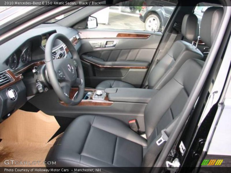 Black / Black 2010 Mercedes-Benz E 350 4Matic Sedan