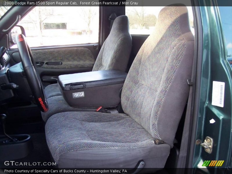 Forest Green Pearlcoat / Mist Gray 2000 Dodge Ram 1500 Sport Regular Cab
