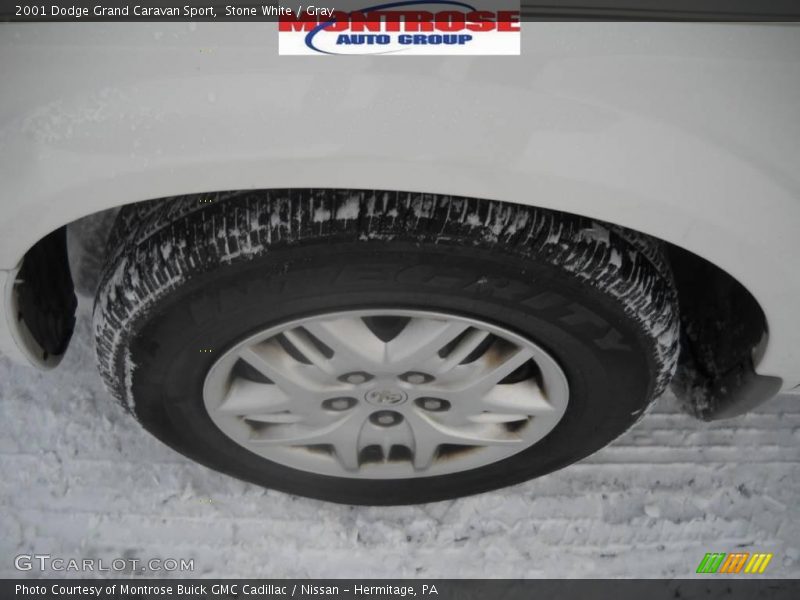 Stone White / Gray 2001 Dodge Grand Caravan Sport