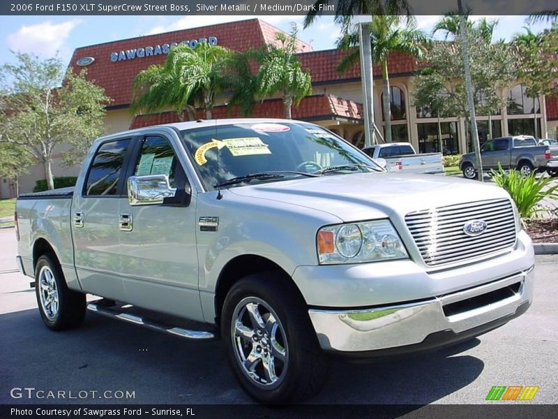 Silver Metallic / Medium/Dark Flint 2006 Ford F150 XLT SuperCrew Street Boss