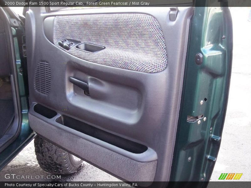 Forest Green Pearlcoat / Mist Gray 2000 Dodge Ram 1500 Sport Regular Cab