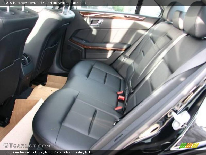 Black / Black 2010 Mercedes-Benz E 350 4Matic Sedan