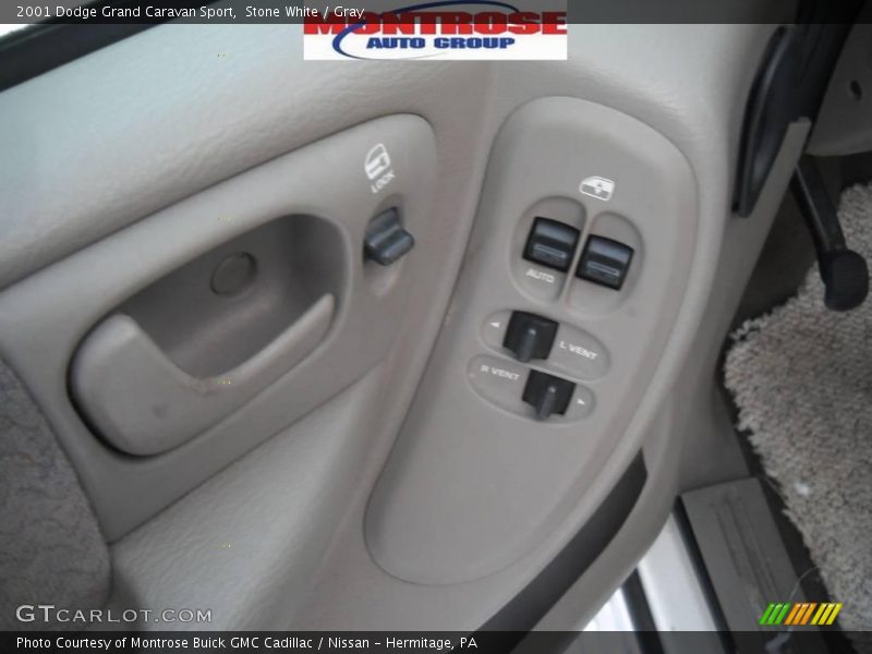 Stone White / Gray 2001 Dodge Grand Caravan Sport