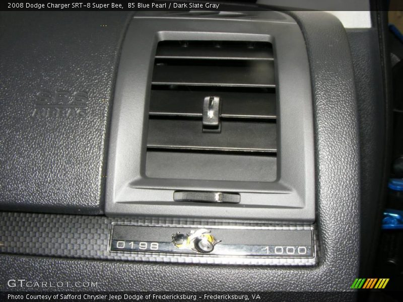 B5 Blue Pearl / Dark Slate Gray 2008 Dodge Charger SRT-8 Super Bee