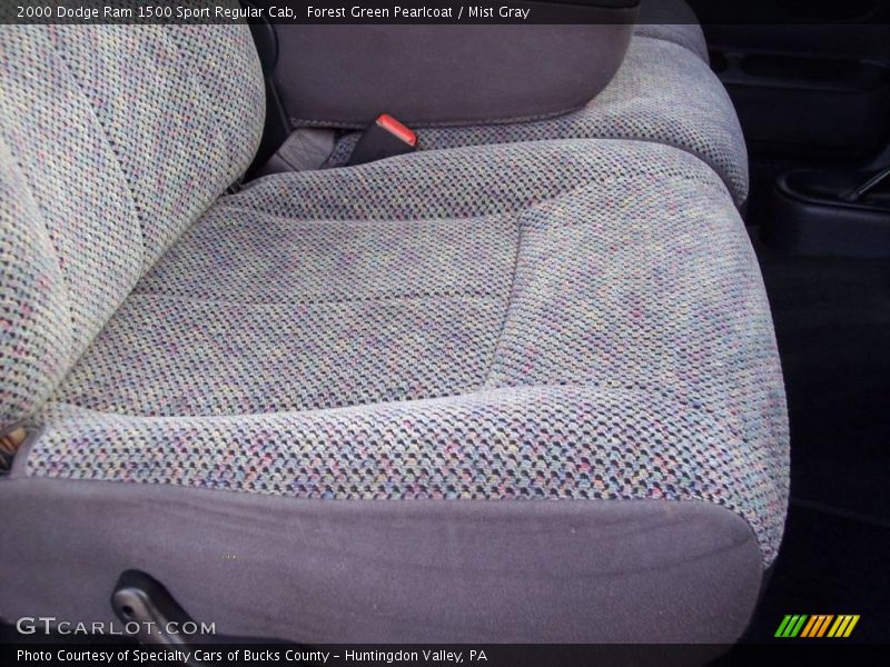 Forest Green Pearlcoat / Mist Gray 2000 Dodge Ram 1500 Sport Regular Cab