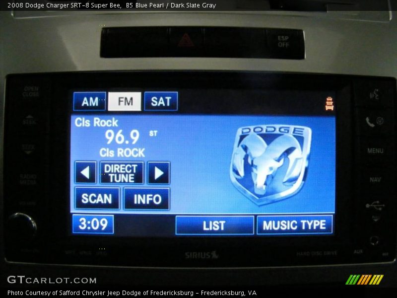 B5 Blue Pearl / Dark Slate Gray 2008 Dodge Charger SRT-8 Super Bee