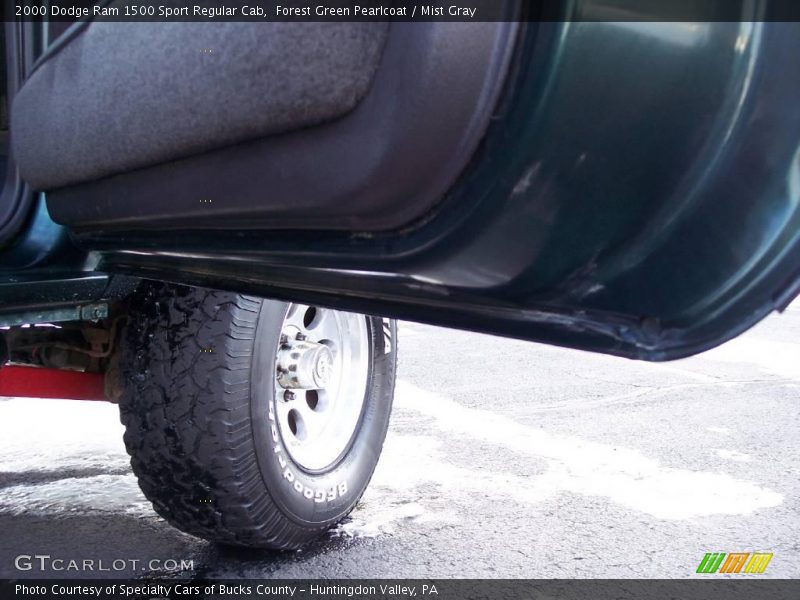 Forest Green Pearlcoat / Mist Gray 2000 Dodge Ram 1500 Sport Regular Cab