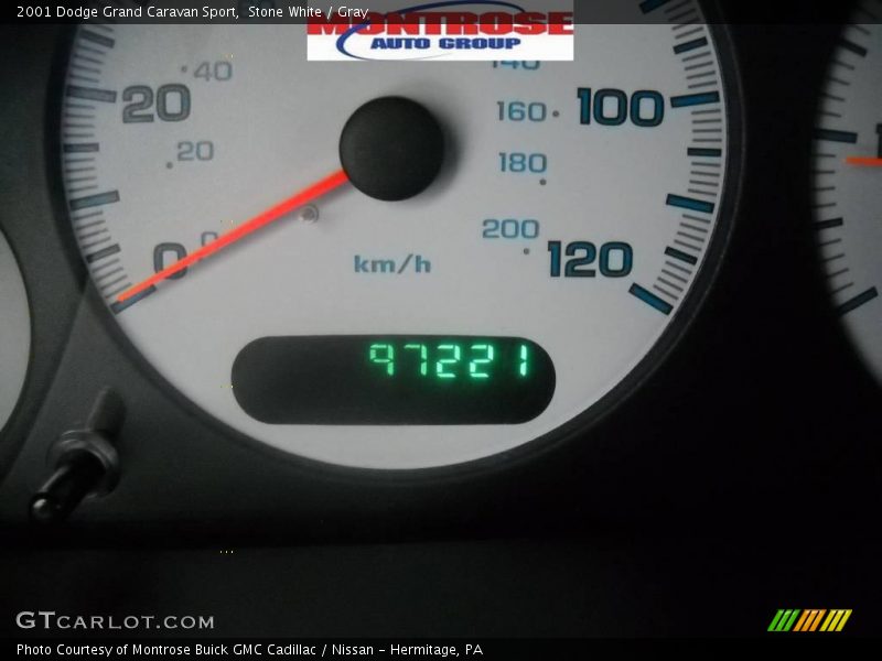 Stone White / Gray 2001 Dodge Grand Caravan Sport