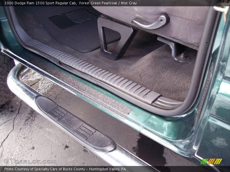 Forest Green Pearlcoat / Mist Gray 2000 Dodge Ram 1500 Sport Regular Cab