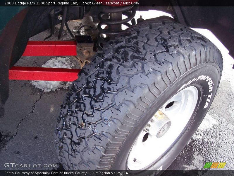 Forest Green Pearlcoat / Mist Gray 2000 Dodge Ram 1500 Sport Regular Cab