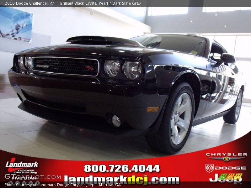 Brilliant Black Crystal Pearl / Dark Slate Gray 2010 Dodge Challenger R/T