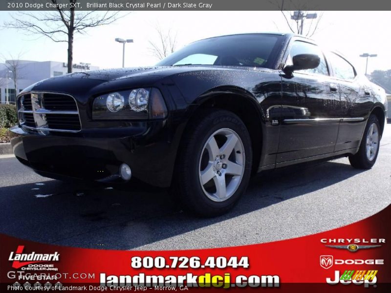 Brilliant Black Crystal Pearl / Dark Slate Gray 2010 Dodge Charger SXT