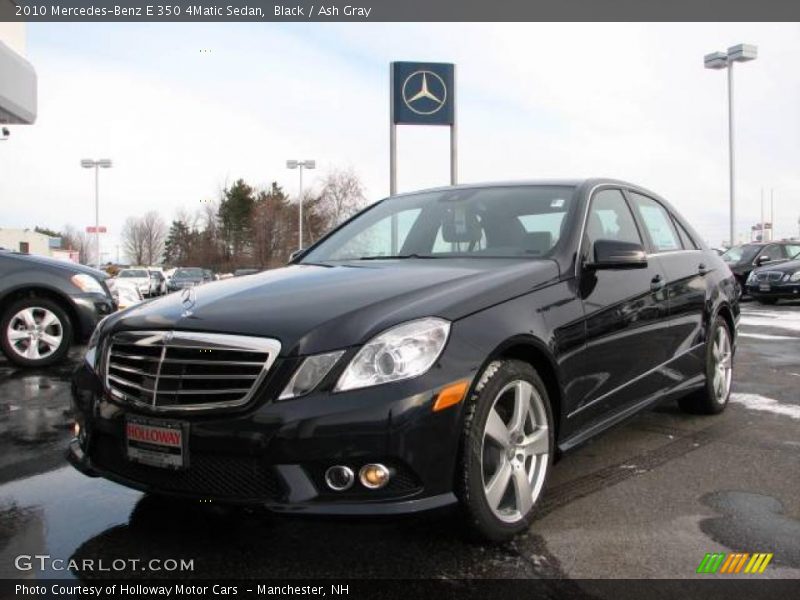 Black / Ash Gray 2010 Mercedes-Benz E 350 4Matic Sedan