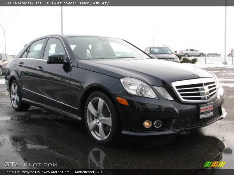 Black / Ash Gray 2010 Mercedes-Benz E 350 4Matic Sedan