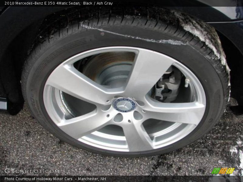 Black / Ash Gray 2010 Mercedes-Benz E 350 4Matic Sedan