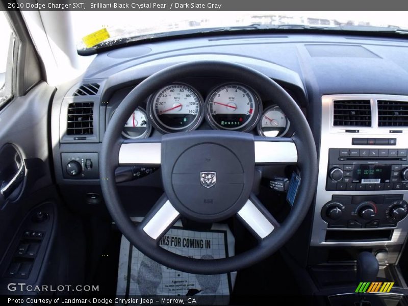 Brilliant Black Crystal Pearl / Dark Slate Gray 2010 Dodge Charger SXT