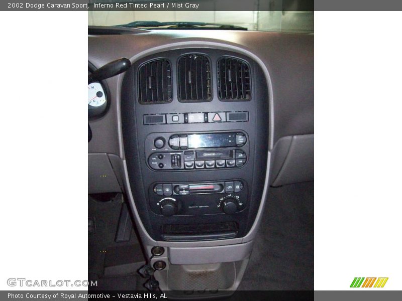 Inferno Red Tinted Pearl / Mist Gray 2002 Dodge Caravan Sport