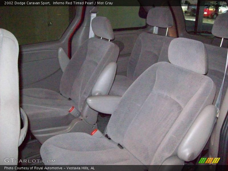 Inferno Red Tinted Pearl / Mist Gray 2002 Dodge Caravan Sport