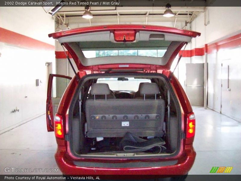 Inferno Red Tinted Pearl / Mist Gray 2002 Dodge Caravan Sport
