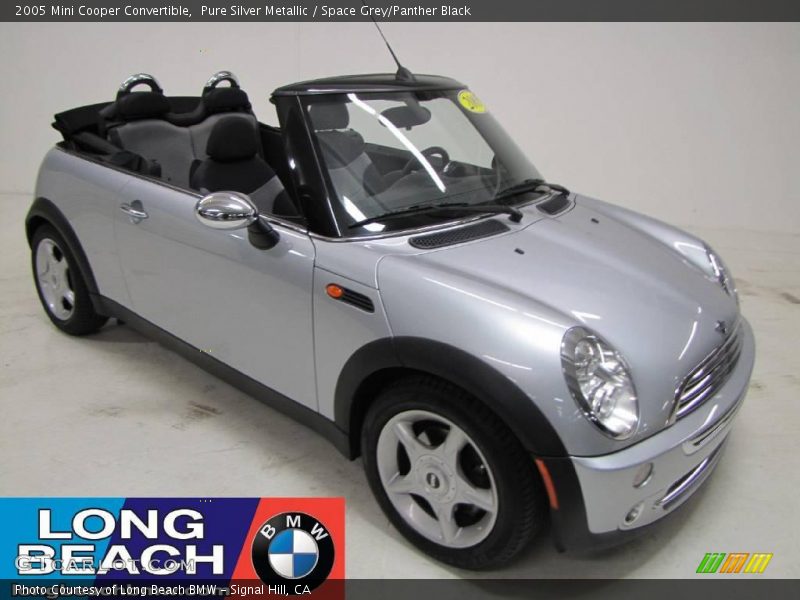 Pure Silver Metallic / Space Grey/Panther Black 2005 Mini Cooper Convertible