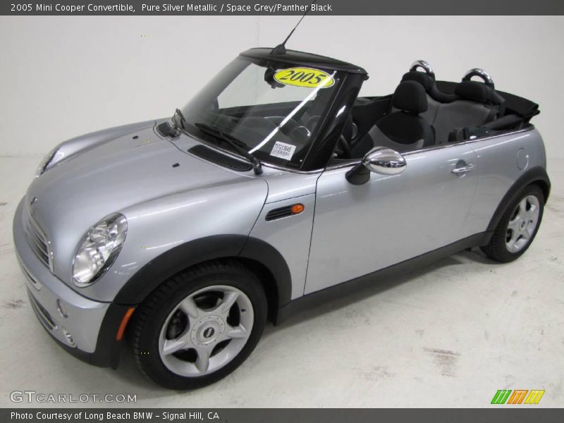 Pure Silver Metallic / Space Grey/Panther Black 2005 Mini Cooper Convertible