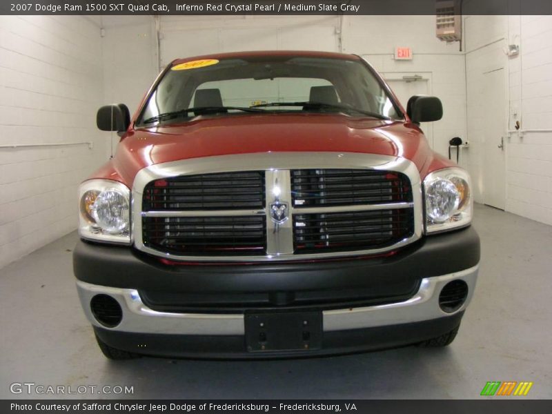 Inferno Red Crystal Pearl / Medium Slate Gray 2007 Dodge Ram 1500 SXT Quad Cab