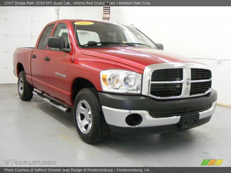 Inferno Red Crystal Pearl / Medium Slate Gray 2007 Dodge Ram 1500 SXT Quad Cab