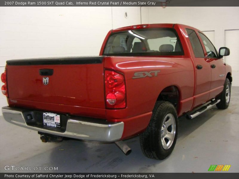 Inferno Red Crystal Pearl / Medium Slate Gray 2007 Dodge Ram 1500 SXT Quad Cab