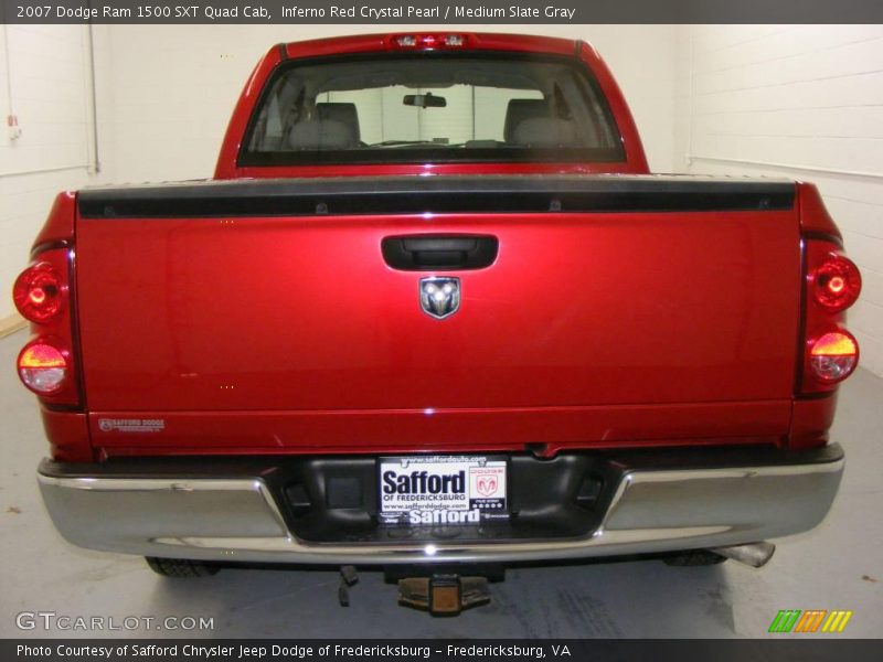 Inferno Red Crystal Pearl / Medium Slate Gray 2007 Dodge Ram 1500 SXT Quad Cab
