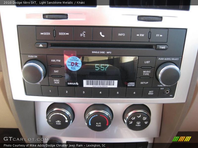 Light Sandstone Metallic / Khaki 2010 Dodge Nitro SXT