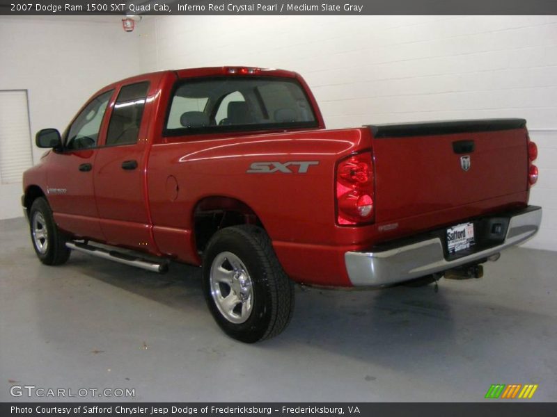 Inferno Red Crystal Pearl / Medium Slate Gray 2007 Dodge Ram 1500 SXT Quad Cab