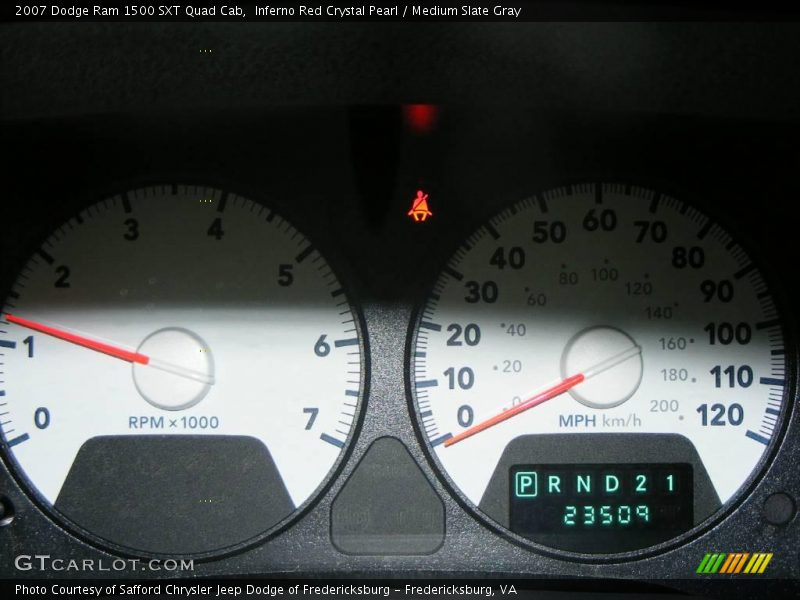 Inferno Red Crystal Pearl / Medium Slate Gray 2007 Dodge Ram 1500 SXT Quad Cab