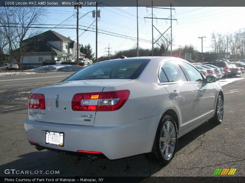 White Suede / Sand 2008 Lincoln MKZ AWD Sedan