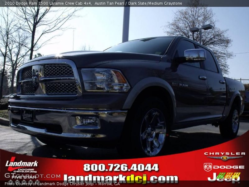 Austin Tan Pearl / Dark Slate/Medium Graystone 2010 Dodge Ram 1500 Laramie Crew Cab 4x4
