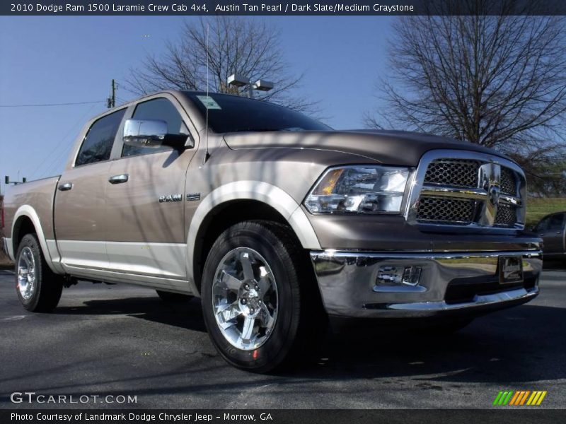 Austin Tan Pearl / Dark Slate/Medium Graystone 2010 Dodge Ram 1500 Laramie Crew Cab 4x4